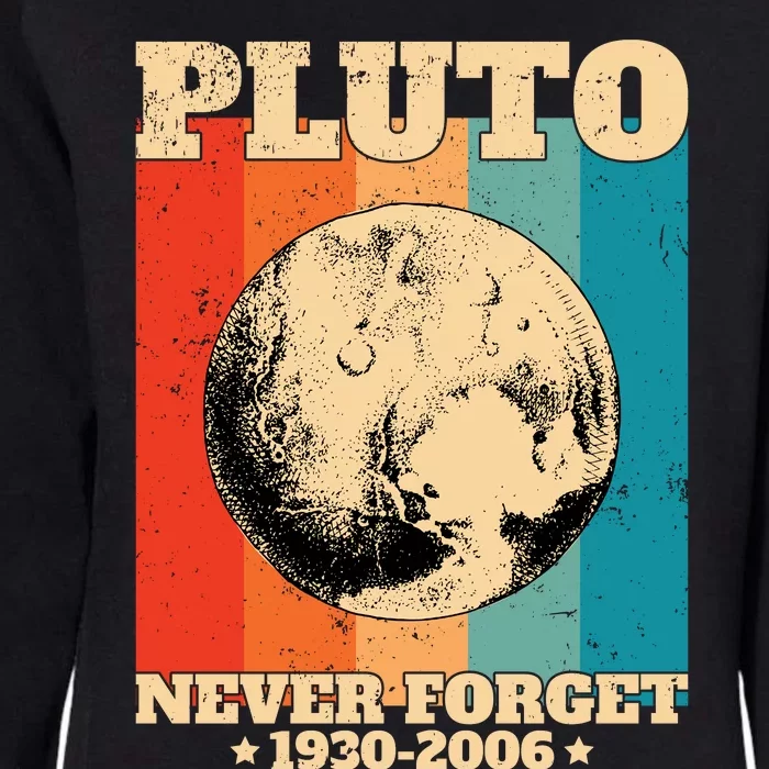 Pluto Never Forget 1930 2006 Womens California Wash Sweatshirt