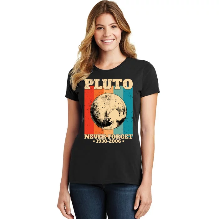 Pluto Never Forget 1930 2006 Women's T-Shirt