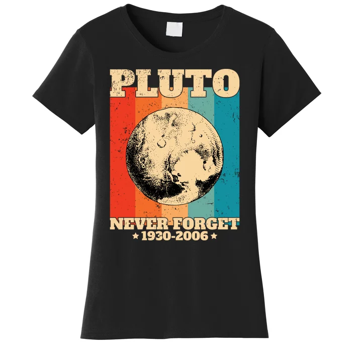 Pluto Never Forget 1930 2006 Women's T-Shirt