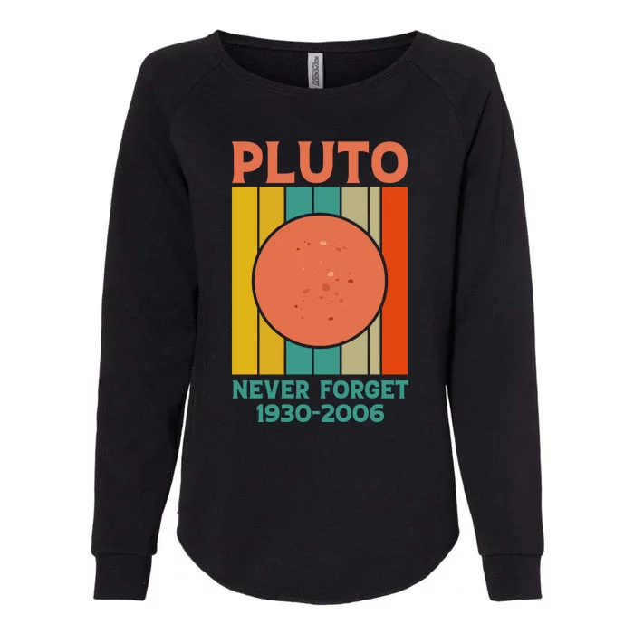 Pluto Never Forget T Womens California Wash Sweatshirt