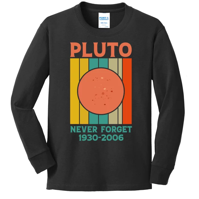 Pluto Never Forget T Kids Long Sleeve Shirt