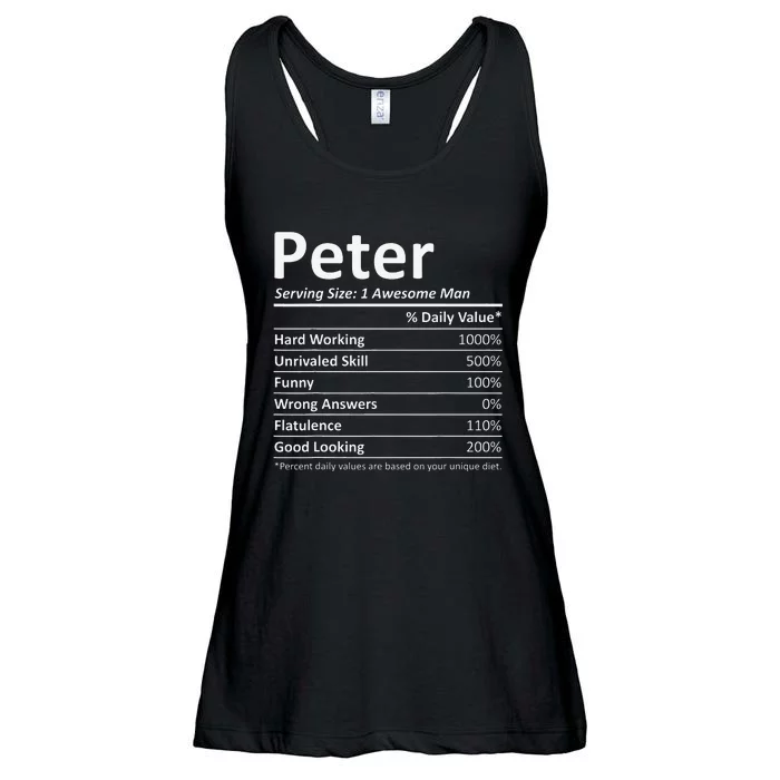 PETER Nutrition Funny Birthday Personalized Name Gift Idea Ladies Essential Flowy Tank