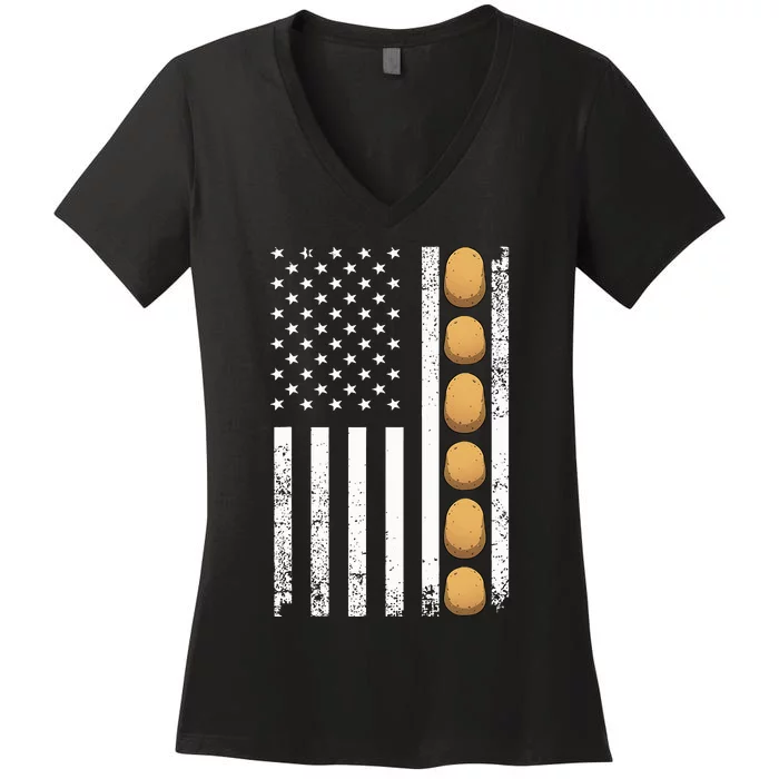 Potato Novelty For Gag Potato Lover Women's V-Neck T-Shirt