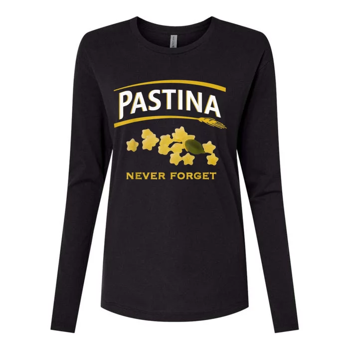 Pastina Never Forget Womens Cotton Relaxed Long Sleeve T-Shirt