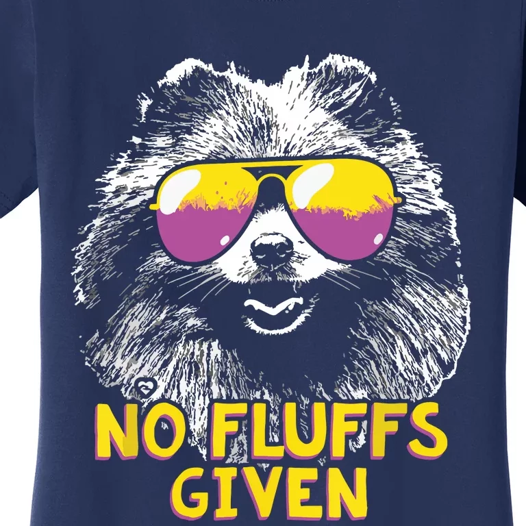 Pomeranian No Fluffs Funny Women's T-Shirt