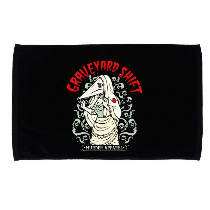 Plague Nurse Graveyard Shift Horror Microfiber Hand Towel