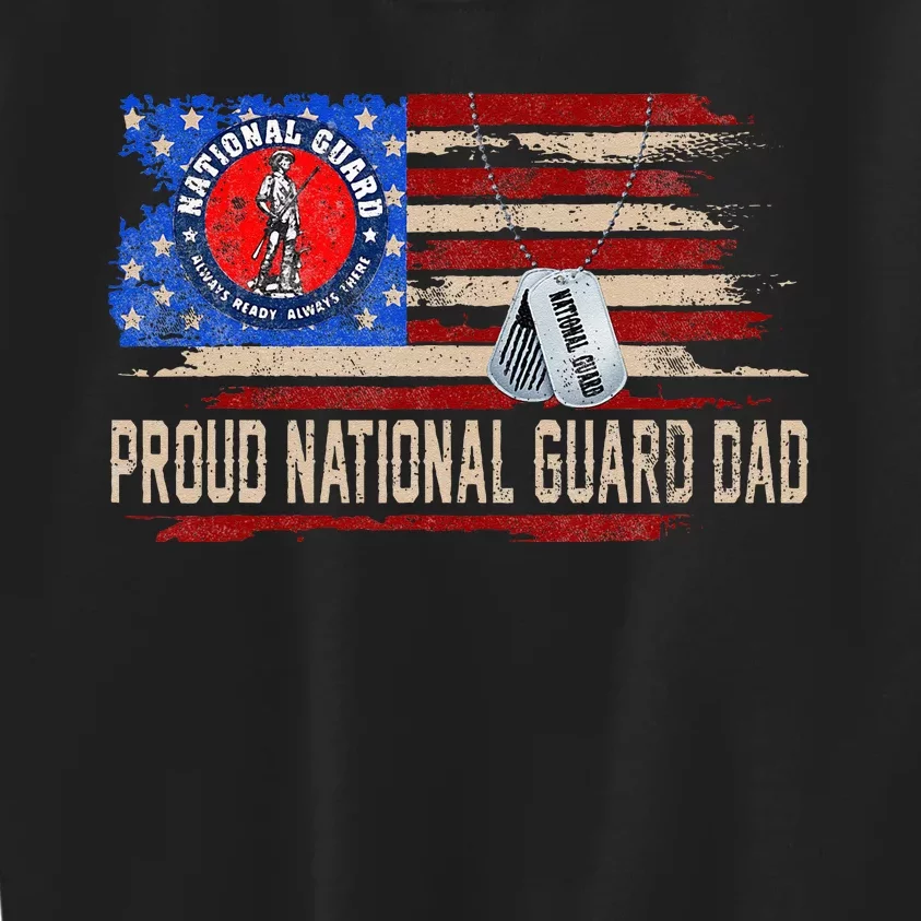 Proud National Guard Graduation Proud National Guard Dad Kids Sweatshirt