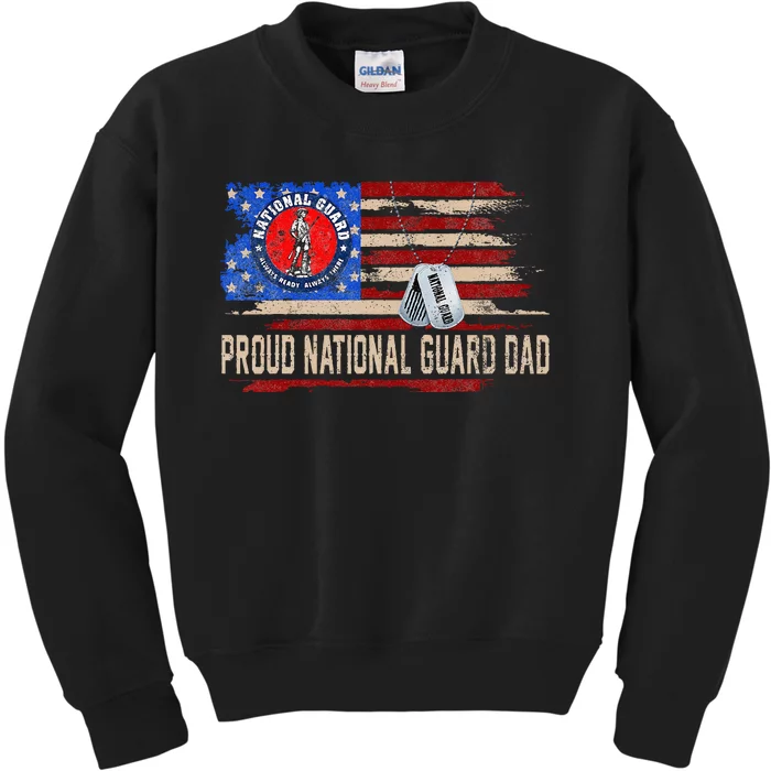 Proud National Guard Graduation Proud National Guard Dad Kids Sweatshirt