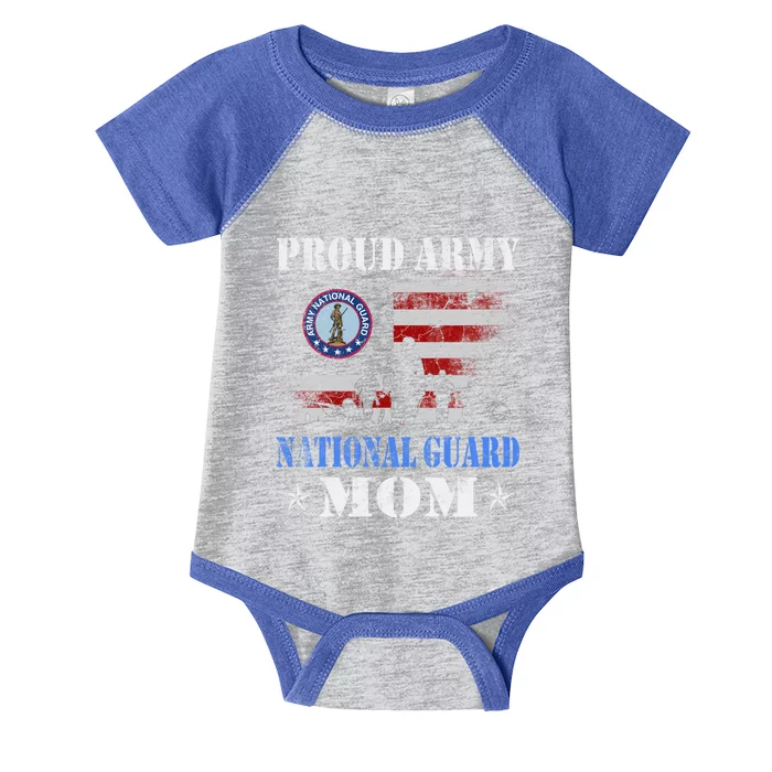 Proud National Guard Mom Veterans Day Gift Infant Baby Jersey Bodysuit