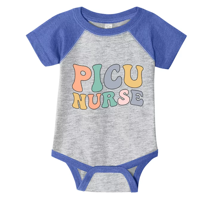 Picu Nurse Groovy Pediatric Intensive Care Unit Gift Infant Baby Jersey Bodysuit