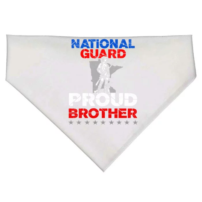 Proud National Guard Brother Gift Military Great Gift USA-Made Doggie Bandana