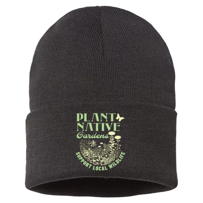 Plant Native Gardens Support Local Wildlife Gardening Sustainable Knit Beanie