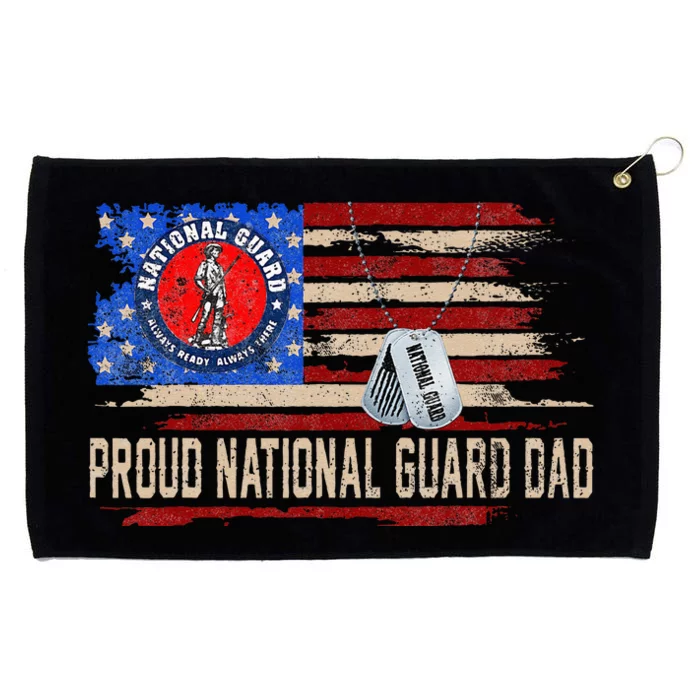 Proud National Guard Graduation Proud National Guard Dad Grommeted Golf Towel