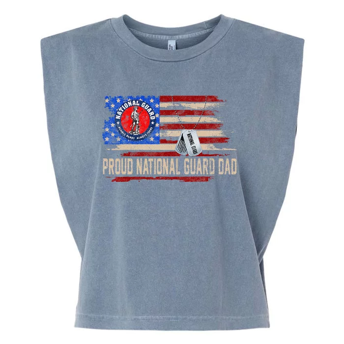 Proud National Guard Graduation Proud National Guard Dad Garment-Dyed Women's Muscle Tee