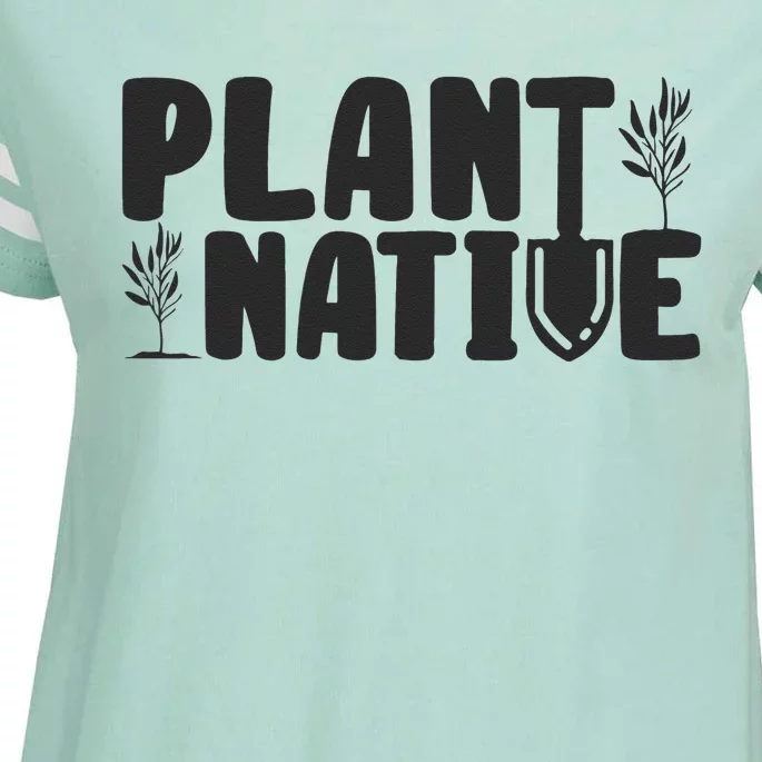 Plant Native Gardener Plants Lover Botanical Botany Enza Ladies Jersey Football T-Shirt