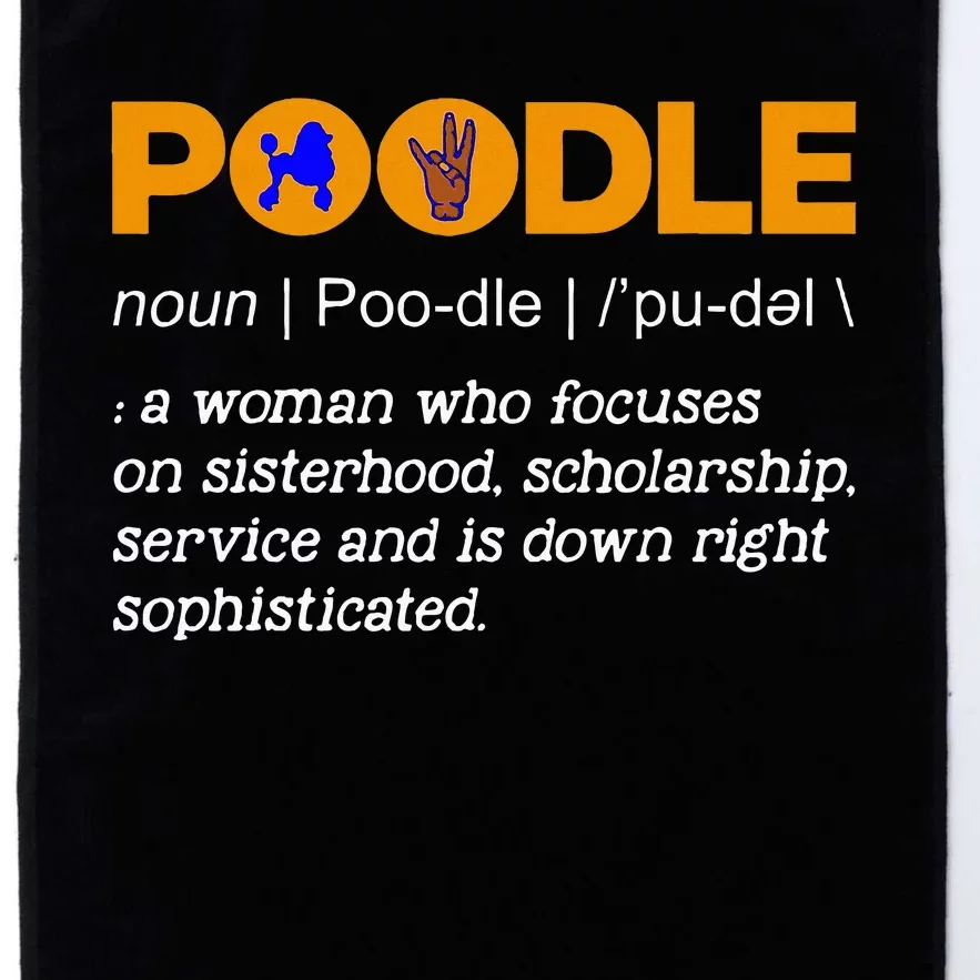 Poodle Noun Gammar Ho Hand Sign Definition Platinum Collection Golf Towel