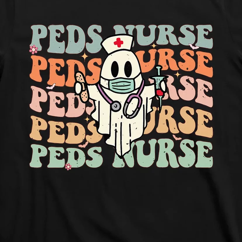 Pediatric Nurse Halloween Pediatric Nursing Funny Peds Nurse T-Shirt