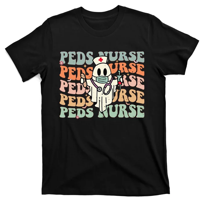 Pediatric Nurse Halloween Pediatric Nursing Funny Peds Nurse T-Shirt