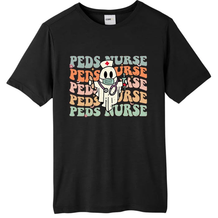 Pediatric Nurse Halloween Pediatric Nursing Funny Peds Nurse ChromaSoft Performance T-Shirt