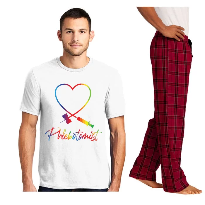 Phlebotomist Needle Heart Healthcare Worker Phlebotomy Pajama Set