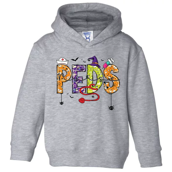 Pediatric Nurse Halloween Pediatric Nursing Funny Peds Nurse Toddler Hoodie