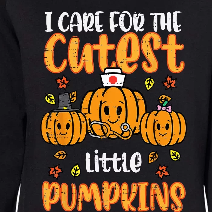 Pumpkins Nurse Halloween Scrub Top Fall Thanksgiving Womens California Wash Sweatshirt