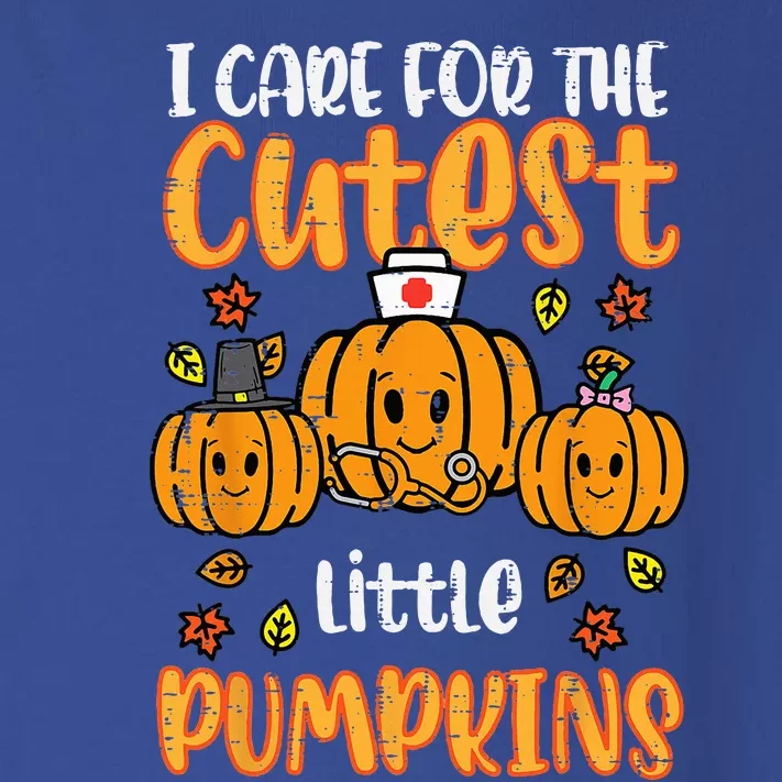 Pumpkins Nurse Halloween Scrub Top Fall Thanksgiving Toddler Long Sleeve Shirt