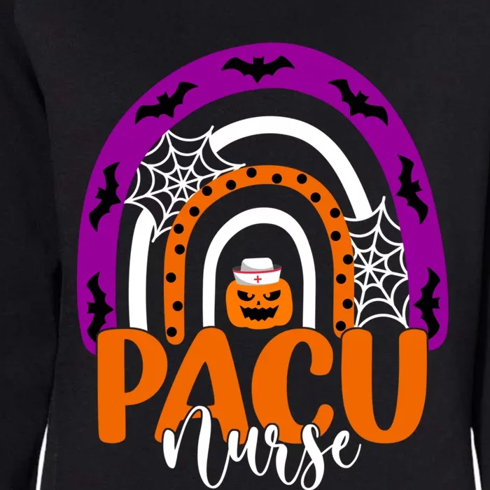 Pacu Nurse Halloween Costume Nurses Pumpkin Rainbow Nursing Gift Womens California Wash Sweatshirt