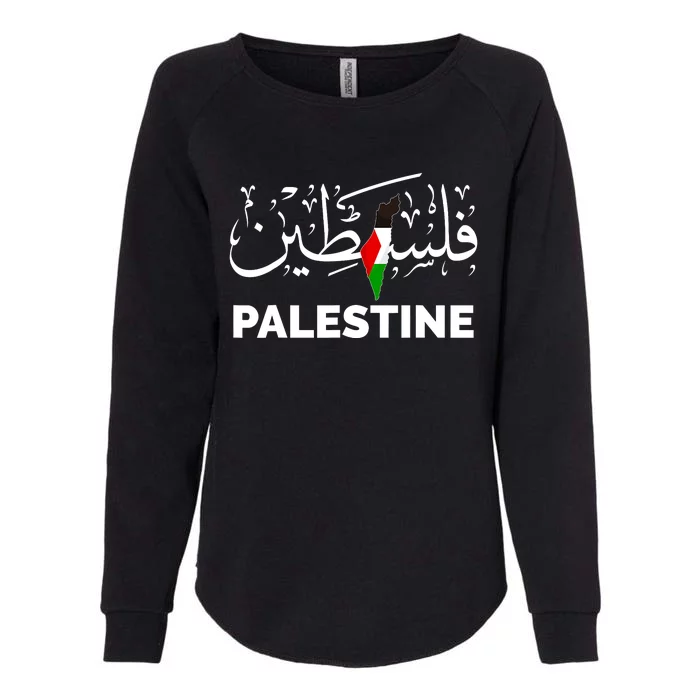 Palestine Name In Arabic Palestine Womens California Wash Sweatshirt