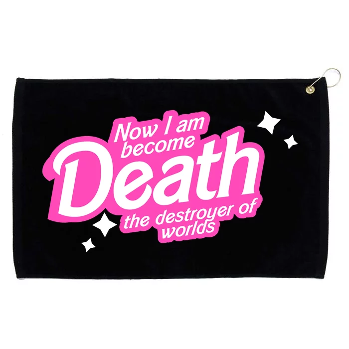 Pinkheimer Now I Am Become Death The Destroyer Of Worlds Grommeted Golf Towel