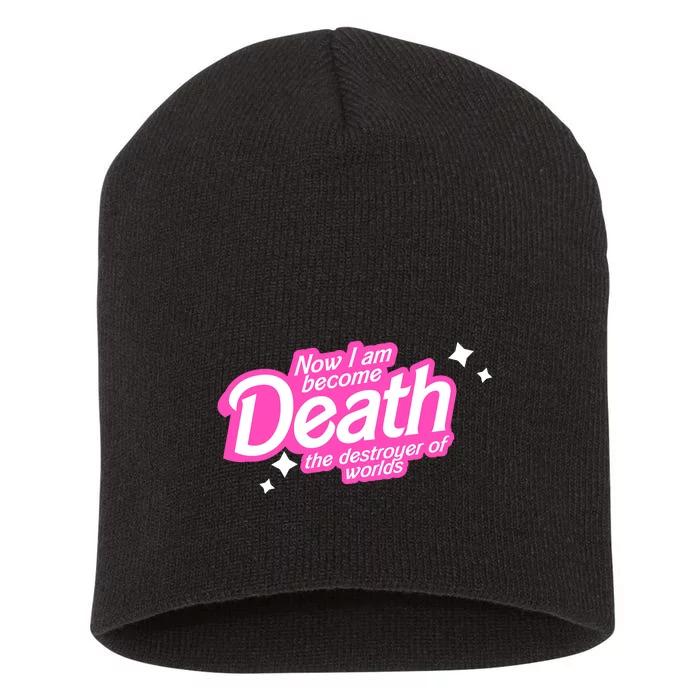 Pinkheimer Now I Am Become Death The Destroyer Of Worlds Short Acrylic Beanie