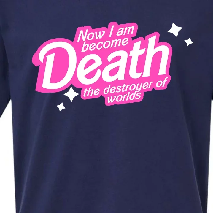 Pinkheimer Now I Am Become Death The Destroyer Of Worlds Sueded Cloud Jersey T-Shirt