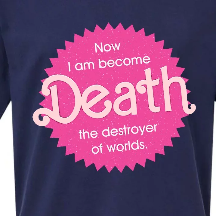 Pinkheimer Now I Am Become Death The Destroyer Of Worlds Sueded Cloud Jersey T-Shirt