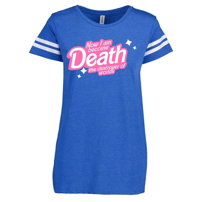 Pinkheimer Now I Am Become Death The Destroyer Of Worlds Enza Ladies Jersey Football T-Shirt