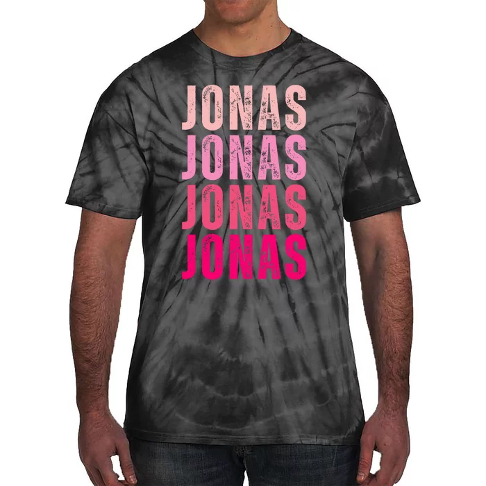 Personalized Name Jonas I Love Jonas Tie-Dye T-Shirt