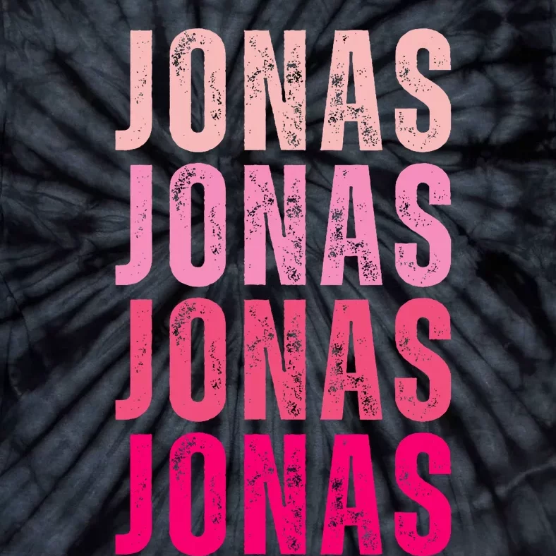 Personalized Name Jonas I Love Jonas Tie-Dye T-Shirt