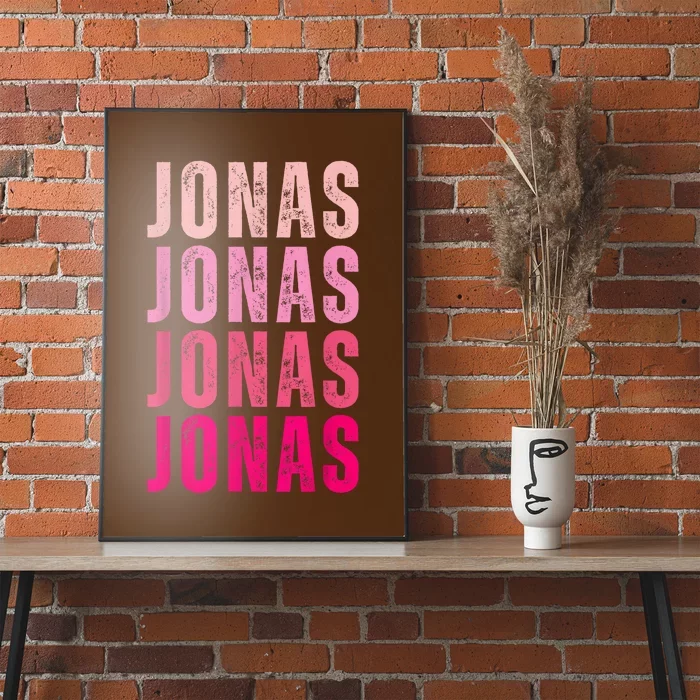 Personalized Name Jonas I Love Jonas Poster