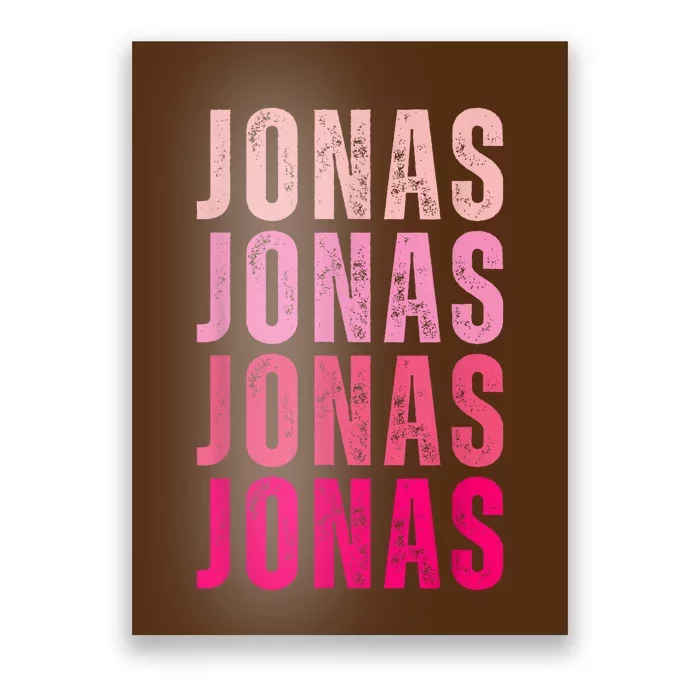 Personalized Name Jonas I Love Jonas Poster