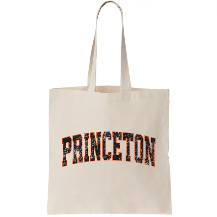 Princeton New Jersey Nj Vintage Athletic Sports Tote Bag