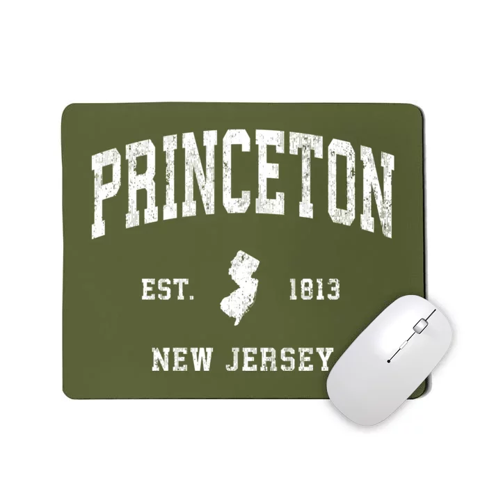 Princeton New Jersey Nj Vintage Athletic Sports Mousepad