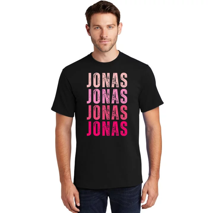 Personalized Name Jonas I Love Jonas Tall T-Shirt