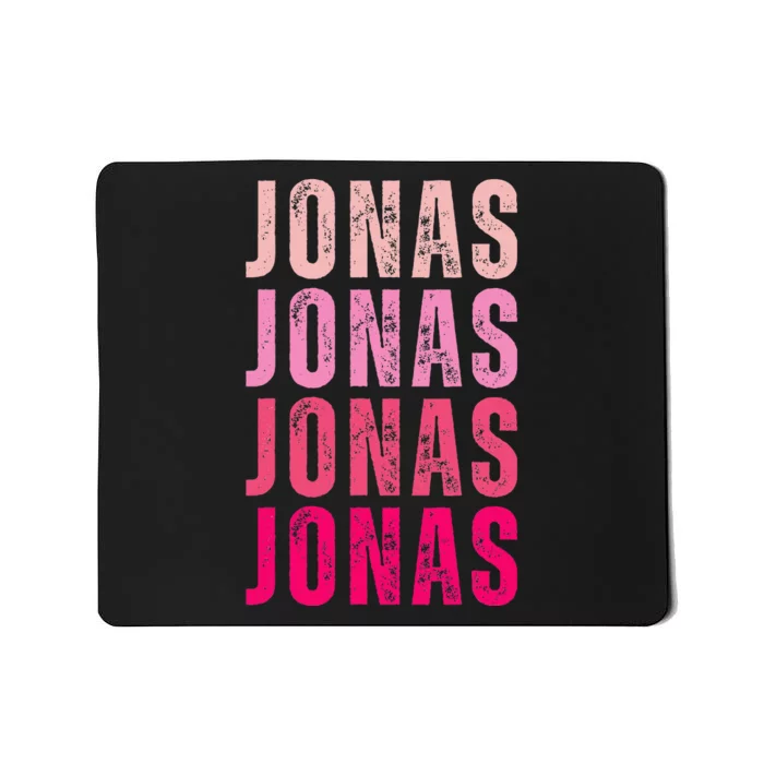 Personalized Name Jonas I Love Jonas Mousepad