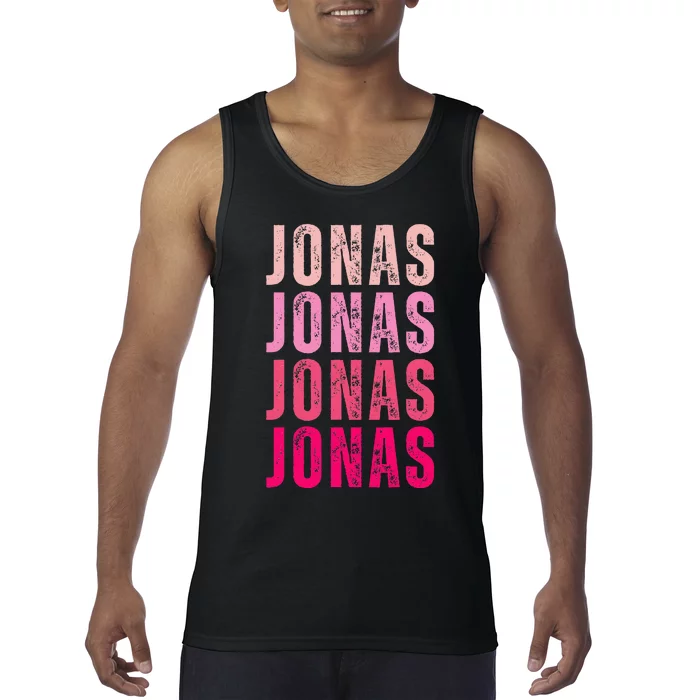 Personalized Name Jonas I Love Jonas Tank Top