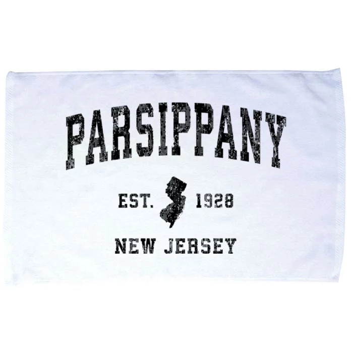 Parsippany New Jersey Nj Vintage Established Athletic Sports Design Microfiber Hand Towel