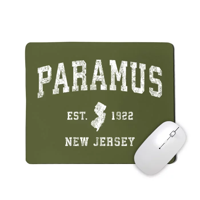 Paramus New Jersey Nj Vintage Athletic Sports Mousepad