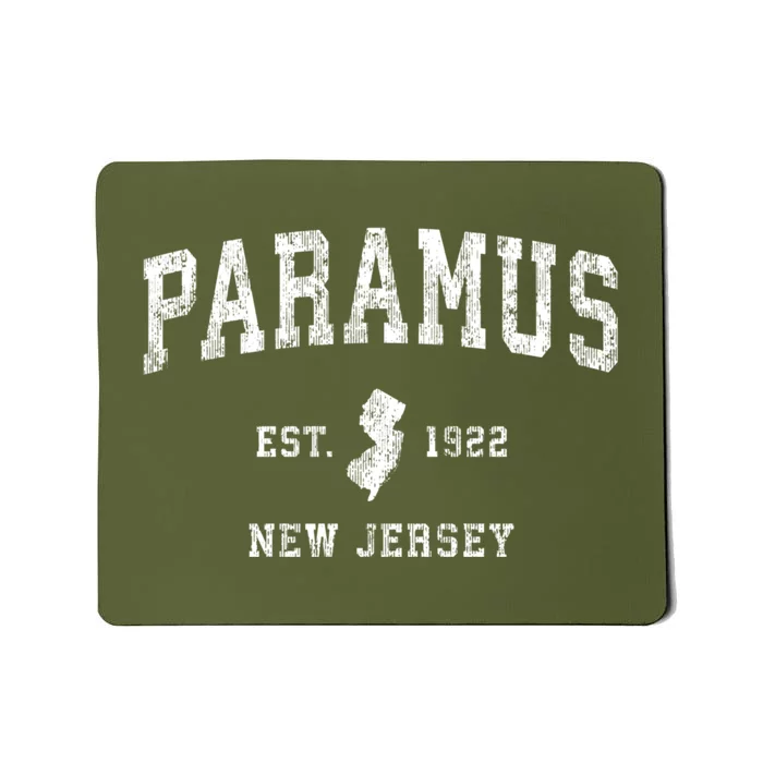 Paramus New Jersey Nj Vintage Athletic Sports Mousepad