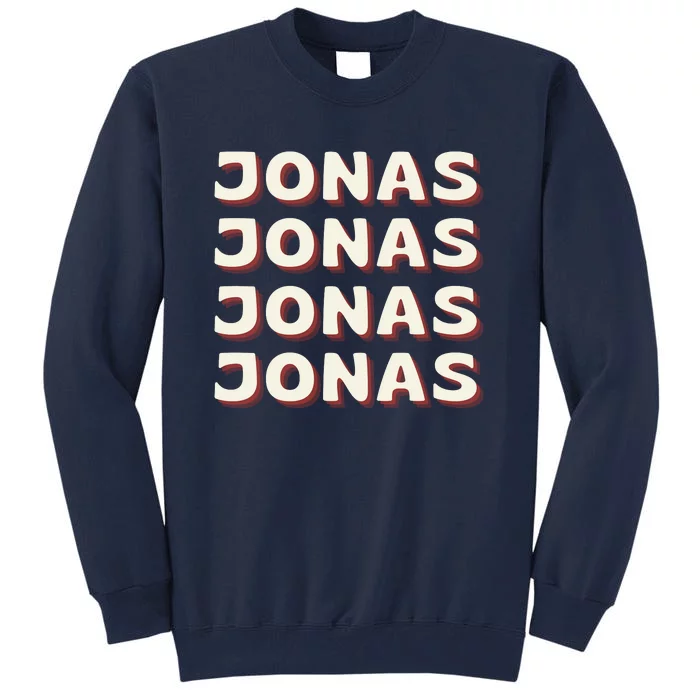 Personalized Name Jonas I Love Jonas Tall Sweatshirt