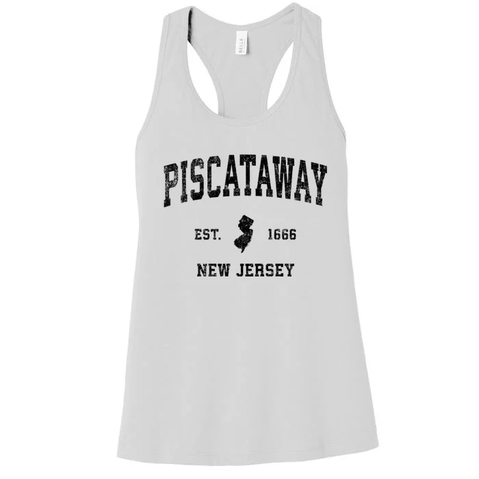 Piscataway New Jersey Nj Vintage Established Sports Design Women's Racerback Tank