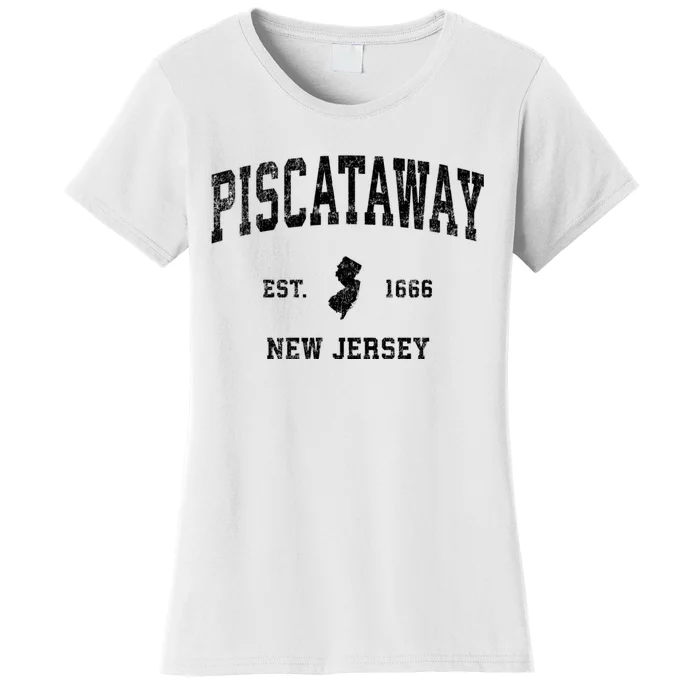 Piscataway New Jersey Nj Vintage Established Sports Design Women's T-Shirt