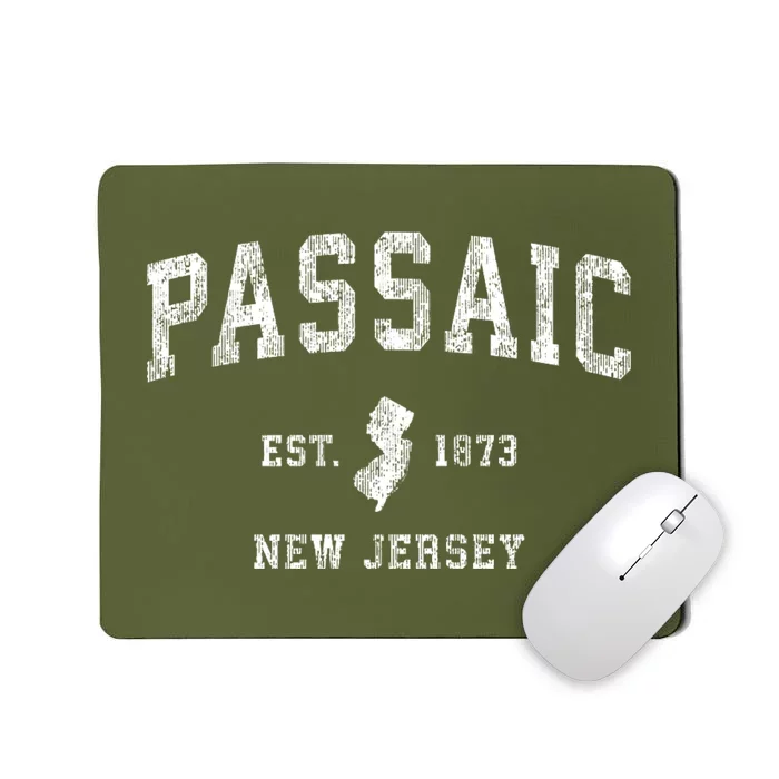 Passaic New Jersey Nj Vintage Athletic Sports Mousepad